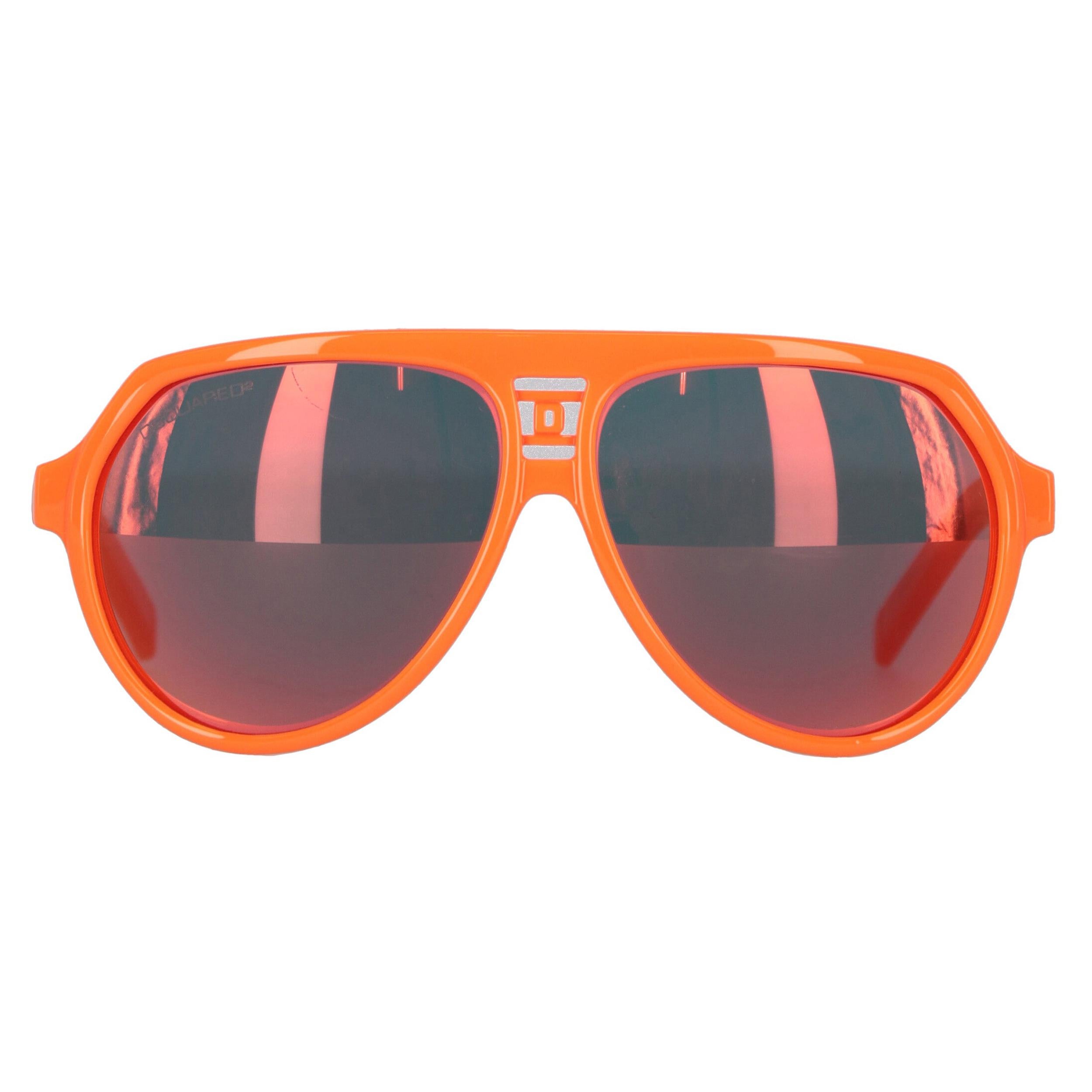 2010s Dsquared2 Orange Mask Sunglasses