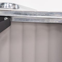 2010s Eames Aluminum Group Management Desk Chair in Grey Naugahyde