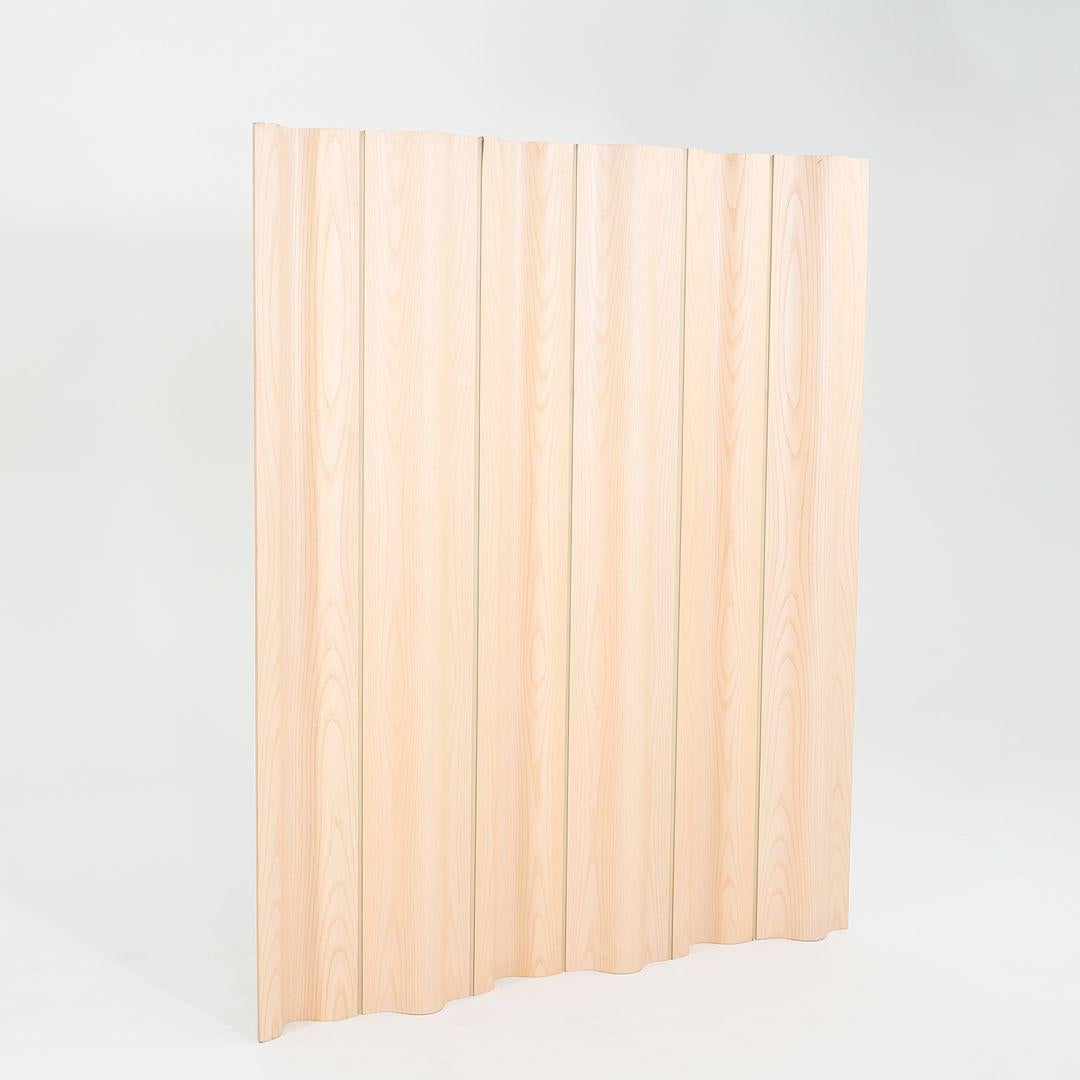 2010s Eames Molded Plywood Folding Screen by Herman Miller in White Ash For Sale 4