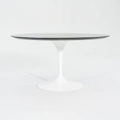 2010s Eero Saarinen for Knoll Tulip Pedestal Dining Table with 54" Wood Top