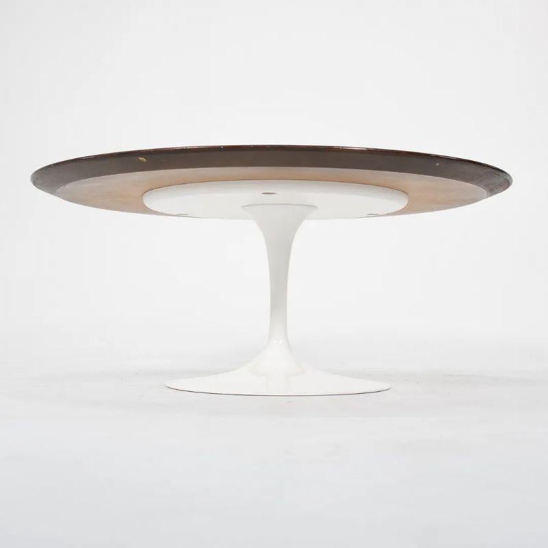 2010s Eero Saarinen Tulip Pedestal Walnut Coffee Table for Knoll In Good Condition In Philadelphia, PA
