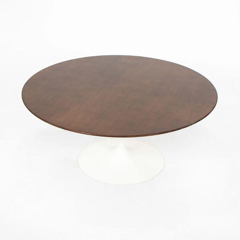 Contemporary 2010s Eero Saarinen Tulip Pedestal Walnut Coffee Table for Knoll