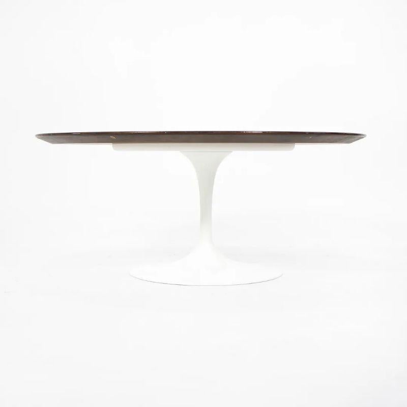 2010s Eero Saarinen Tulip Pedestal Walnut Coffee Table for Knoll 2