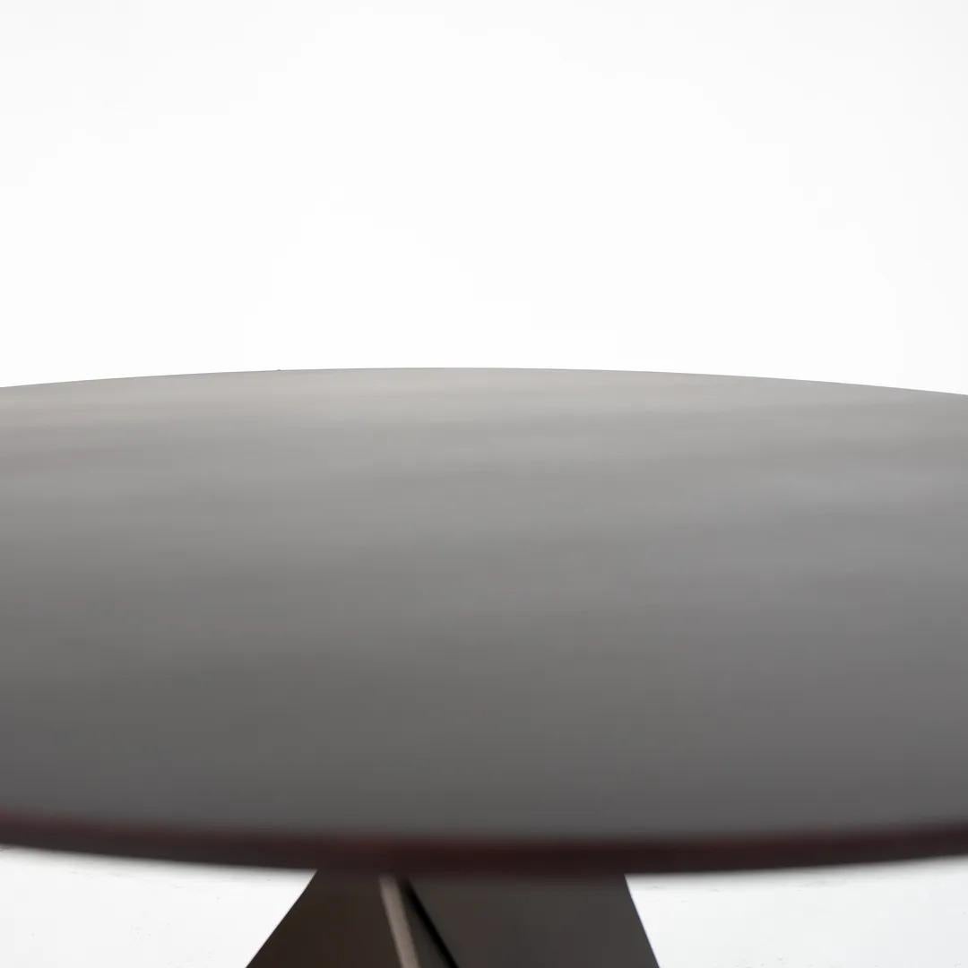 Contemporary 2010s Ekko Round Dining Table in Dark Oak by Wolfgang Mezger for Davis For Sale