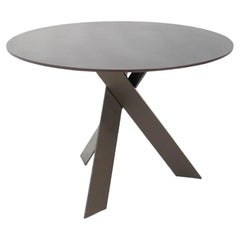 2010s Ekko Round Dining Table in Dark Oak by Wolfgang Mezger for Davis