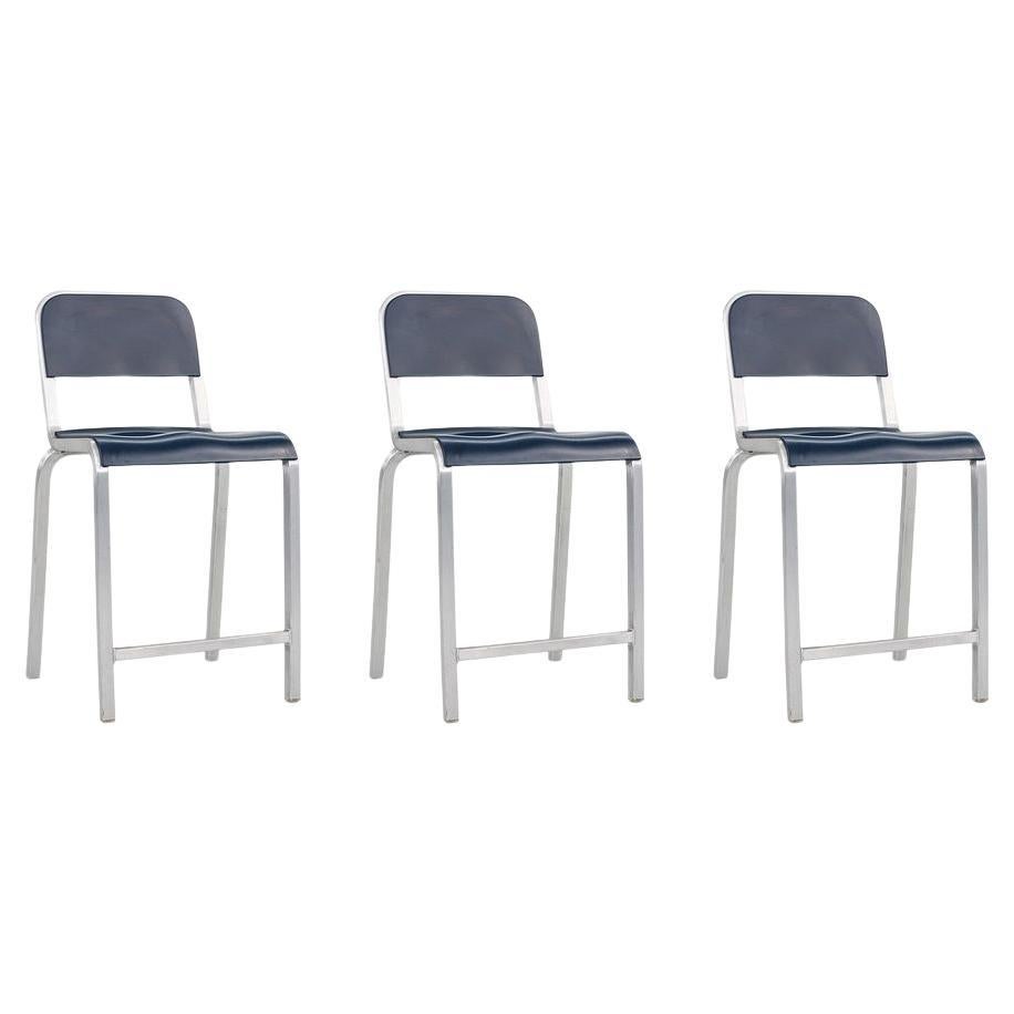 2010s Emeco 1951 Counter Stools by BMW Designworks in Brushed Aluminum