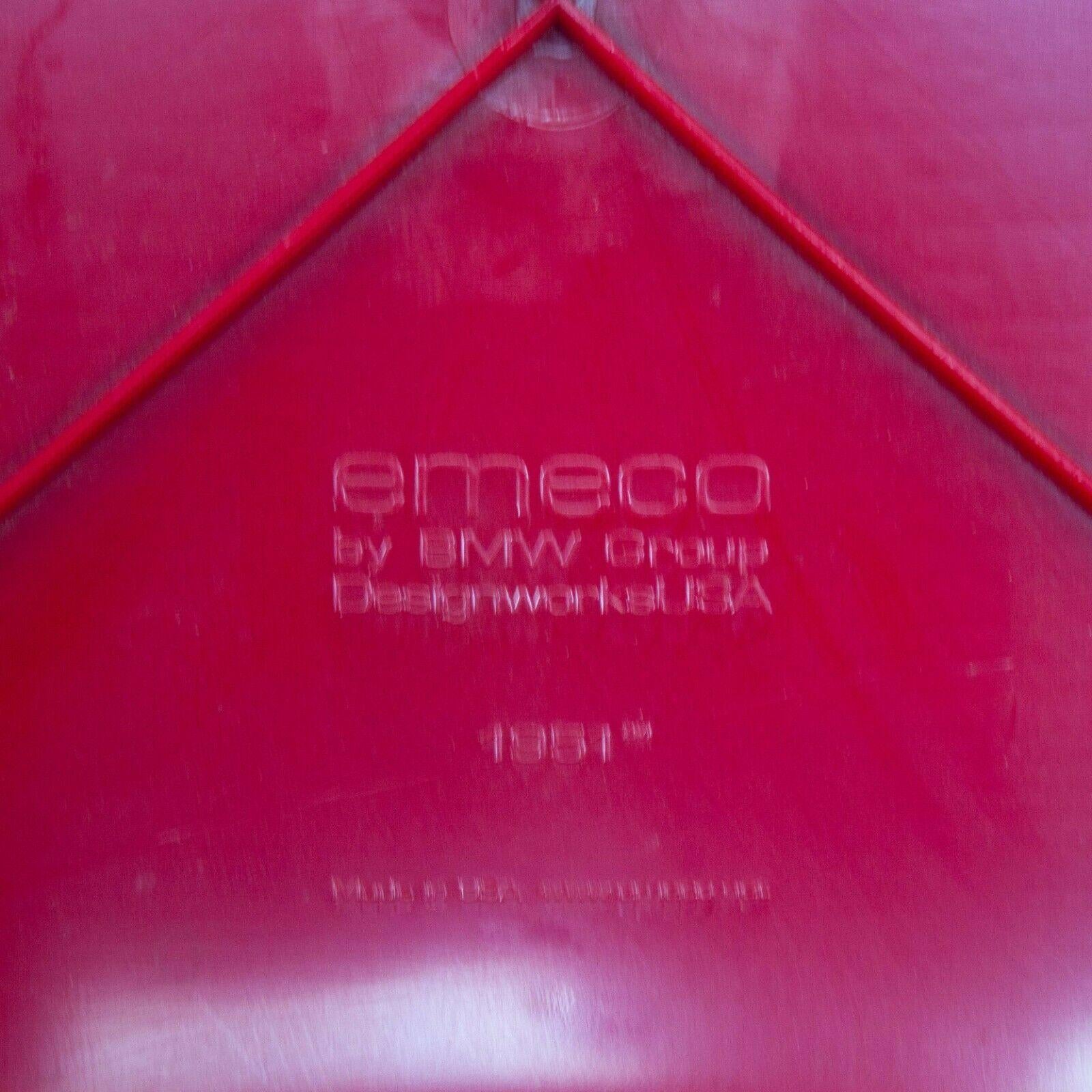 Roter Thekenhocker Emeco 1951 von Adrian van Hooydonk und BMW Designworks, 2010er Jahre im Angebot 4