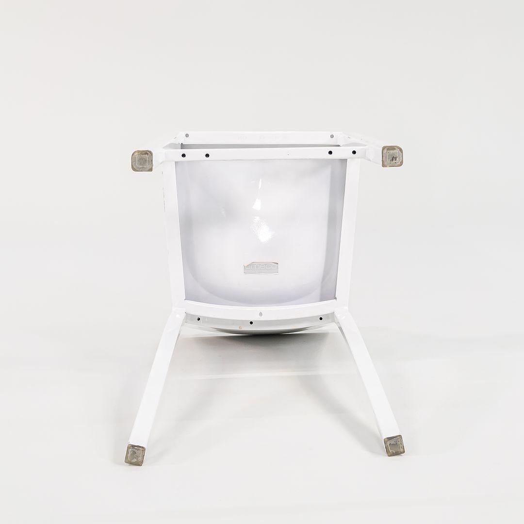 2010s Emeco Hudson Counter Stools by Philippe Starck in White Aluminum In Good Condition In Philadelphia, PA