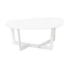 2010s Erik Jorgensen Insula Coffee Table by Ernst & Jensen White Small 2x Avail