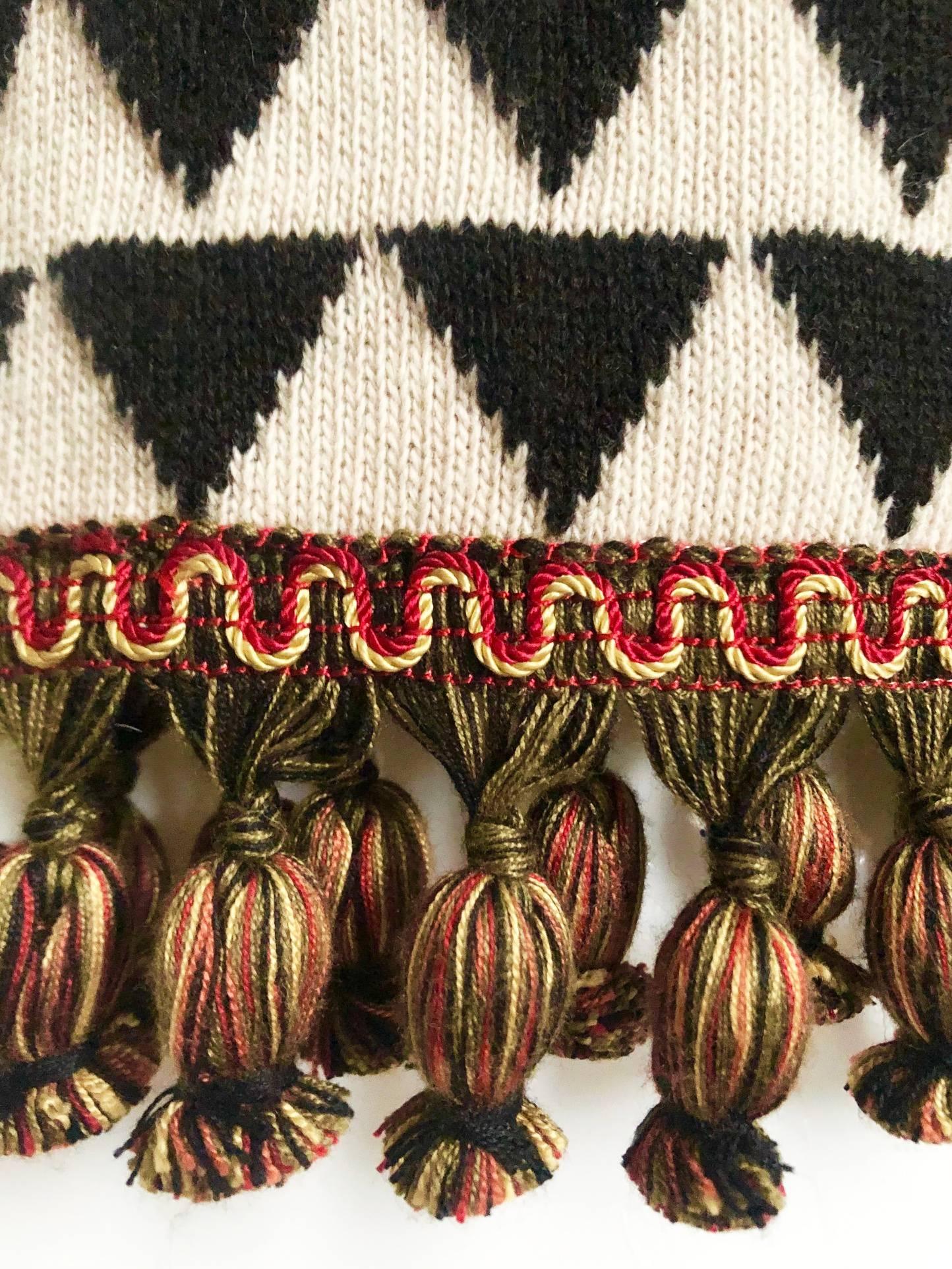 2010er Jahre Etro Mehrfarbiger langer Mantel aus Jacquardwolle 3