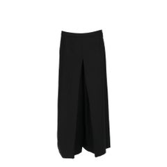 2010s Frankie Morello black wool pant-skirt
