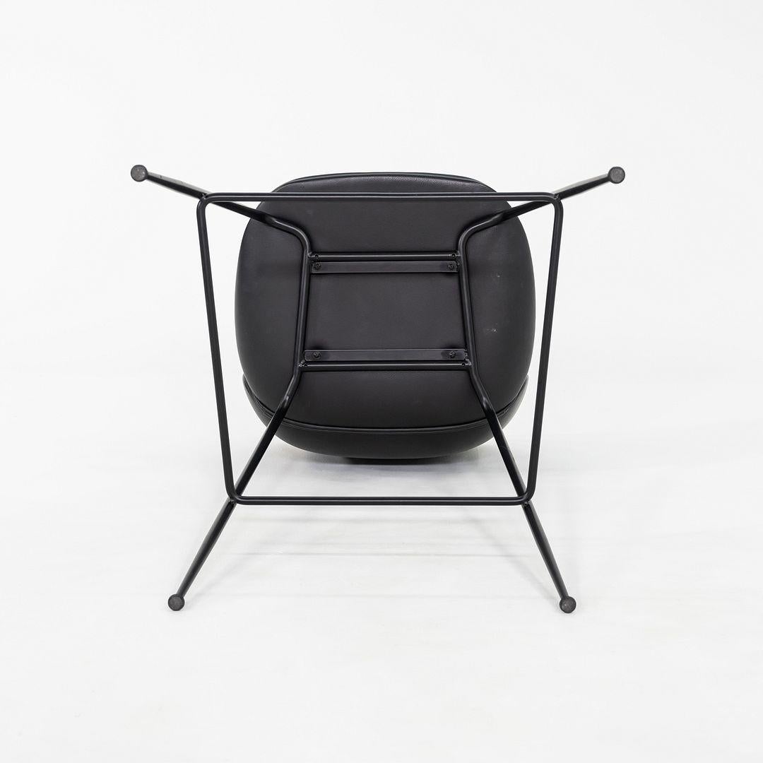 2010s GamFratesi for Gubi Beetle Bar Stools in Black Leather 8x Available en vente 4