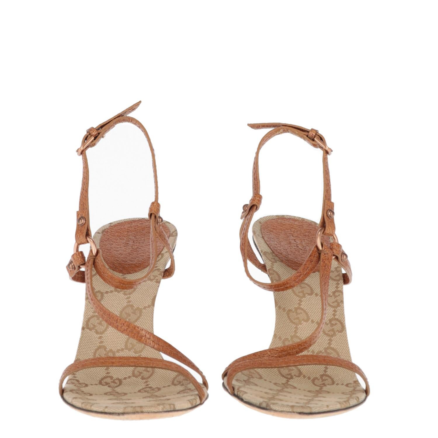Brown 2010s Gucci Leather Sandals