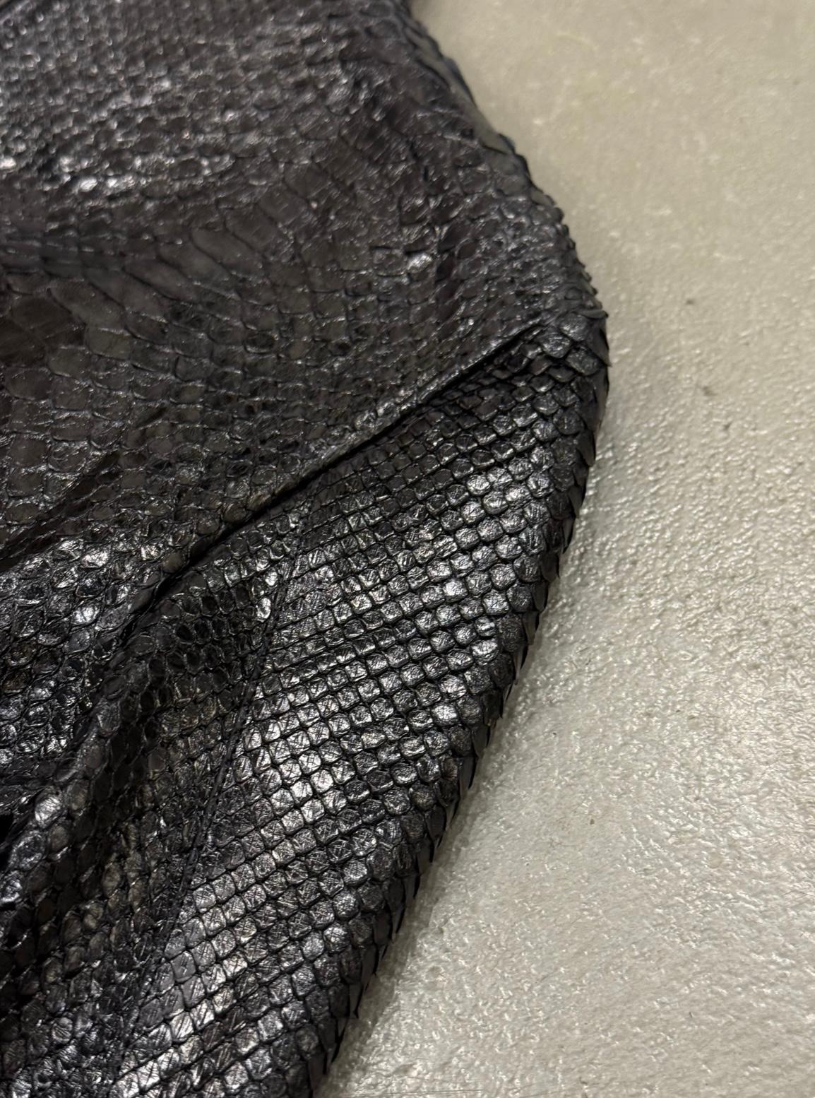 2010s Gucci veste en cuir python véritable backzip Excellent état - En vente à Padova, IT