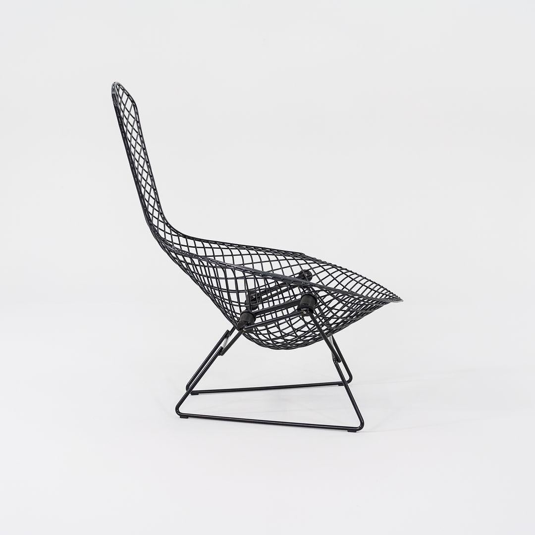 Harry Bertoia for Knoll Bird Lounge Chair & Ottoman in nero, disponibile in due esemplari. In condizioni buone in vendita a Philadelphia, PA