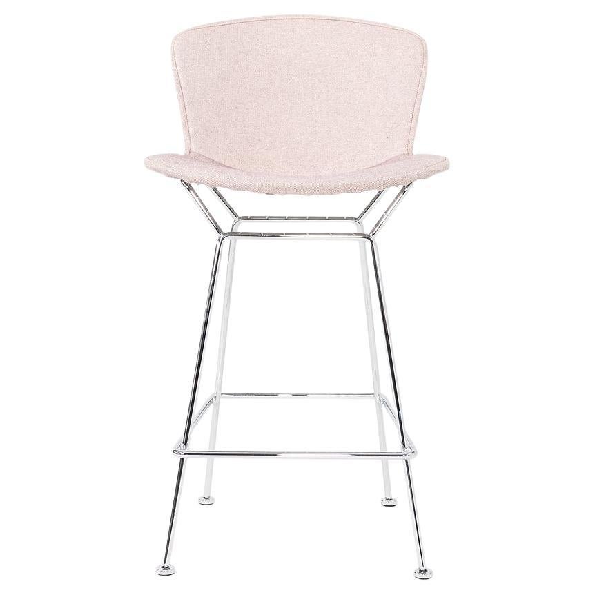 2010s Harry Bertoia for Knoll Chrome Bar Stool with Pads 4x Available For Sale