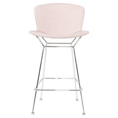 2010s Harry Bertoia for Knoll Chrome Bar Stool with Pads 4x Available