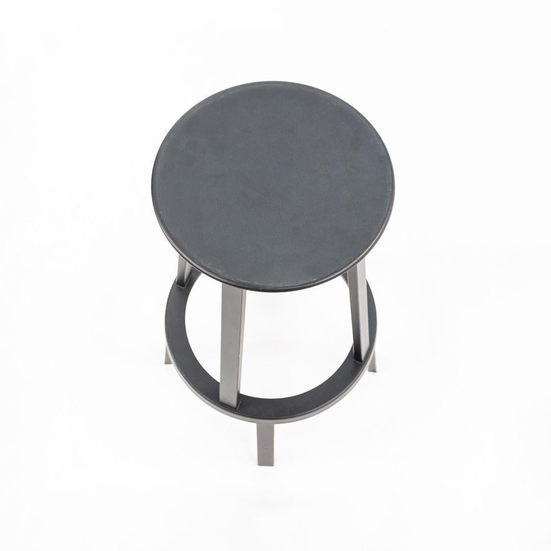 2010s Hay Revolver Bar Stools Leon Ransmeier in Black Steel / Aluminum 6x Avail 4
