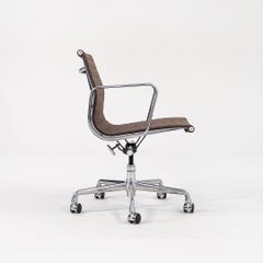 2010s Herman Miller Eames Aluminum Group Management Desk Chair in Brown Fabric