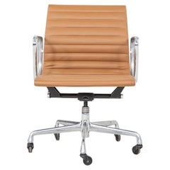 2010s Herman Miller Eames Aluminum Group Management Desk Chair in Leather