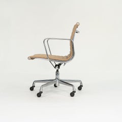 2010s Herman Miller Eames Aluminum Group Management Desk Chair in Tan Leather