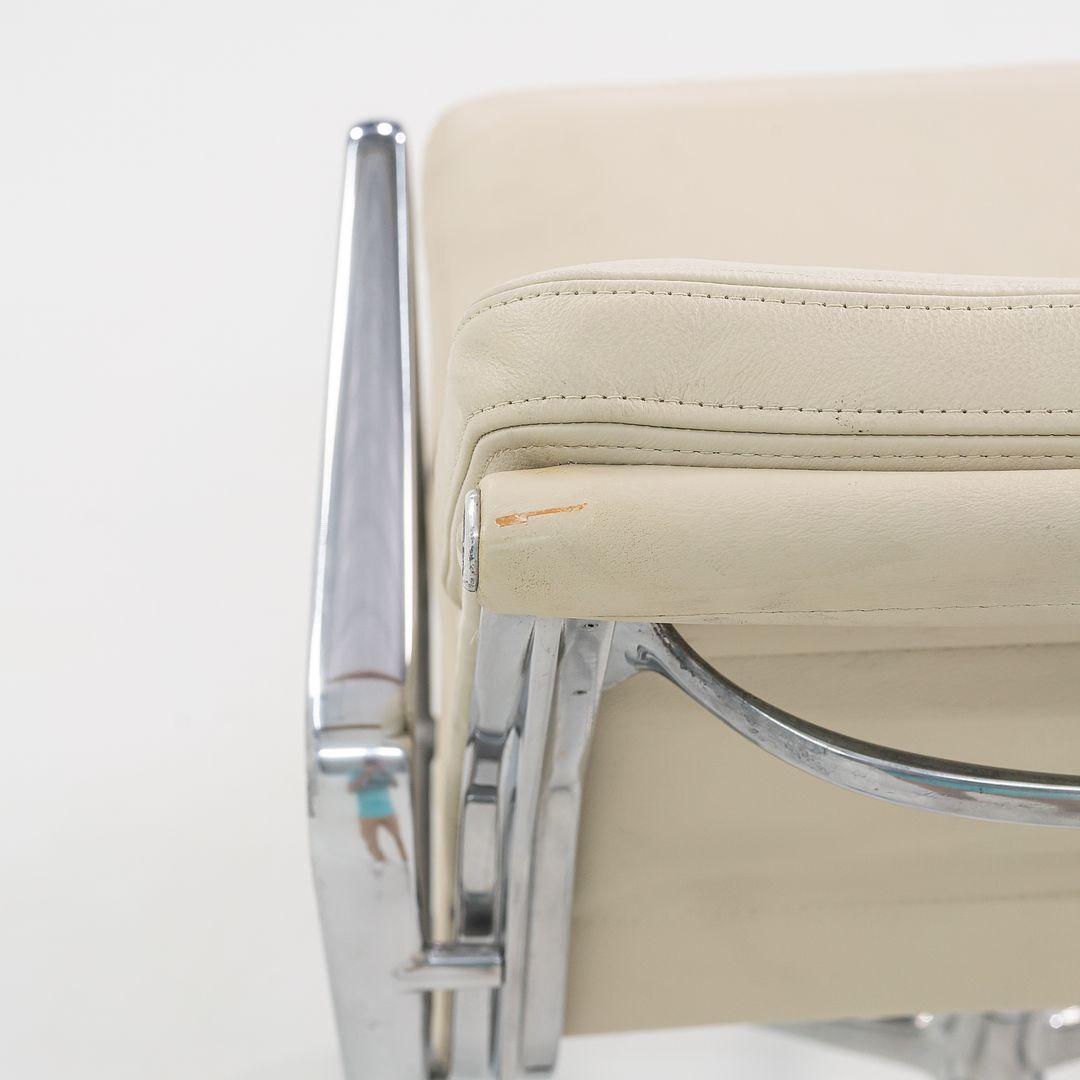 2010s Herman Miller Eames Aluminum Group Soft Pad Management Desk Chair Leather 5
