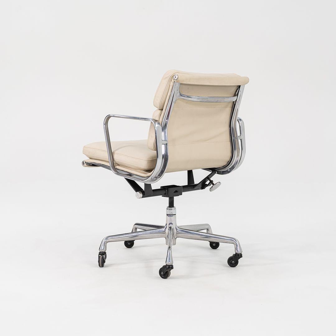 American 2010s Herman Miller Eames Aluminum Group Soft Pad Management Desk Chair Leather
