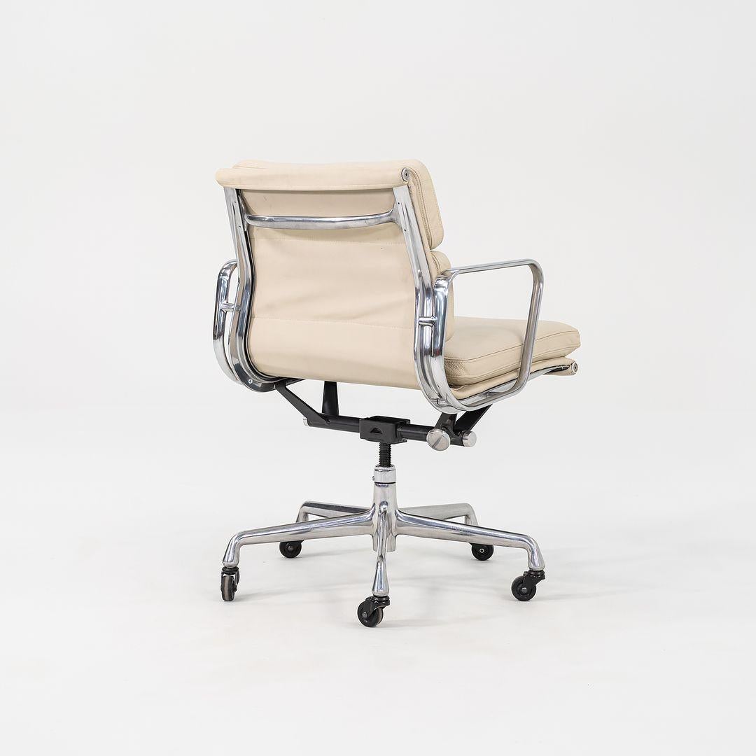 2010s Herman Miller Eames Aluminum Group Soft Pad Management Desk Chair Leather 3