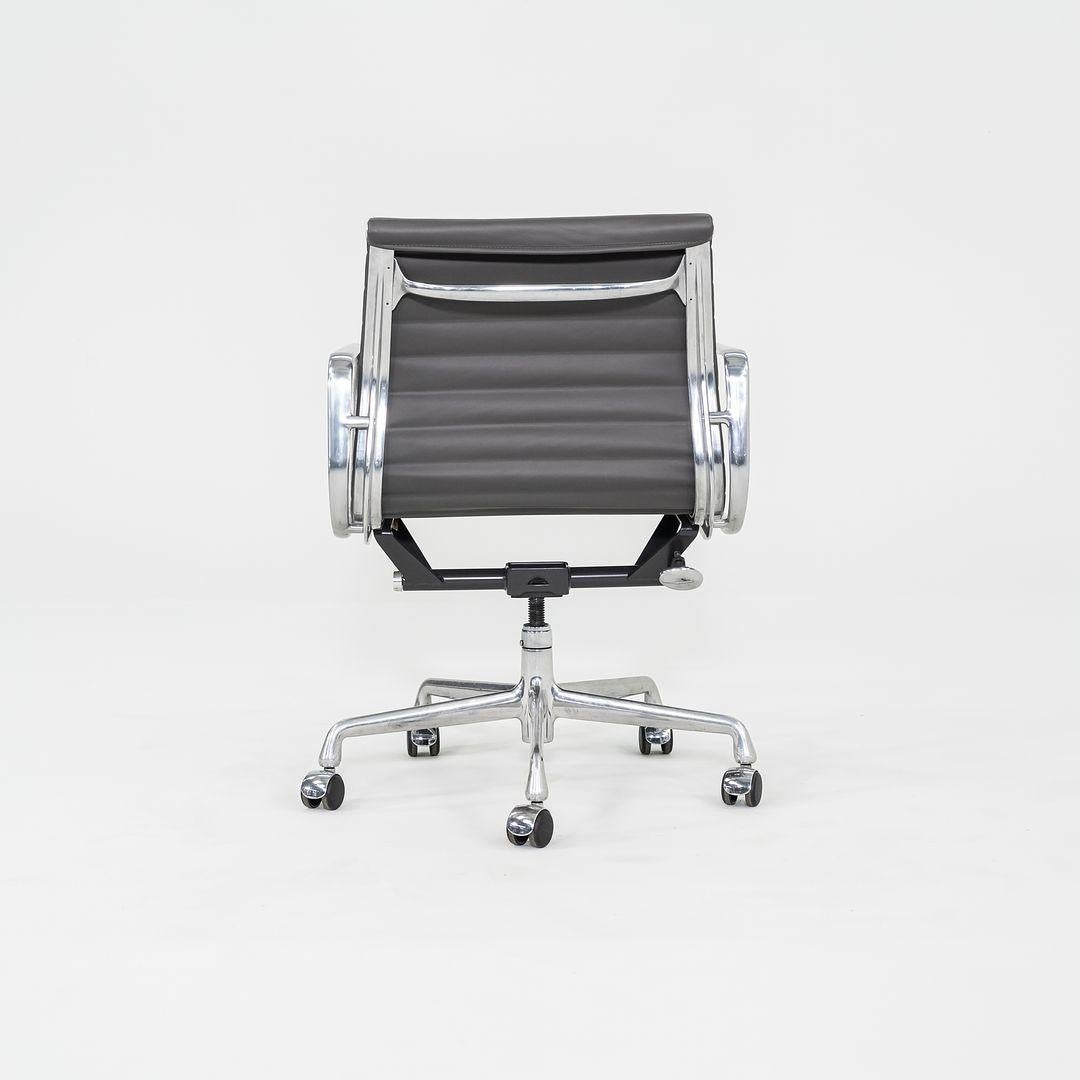 Modern 2010s Herman Miller Eames Aluminum Management Desk Chair in Dark Grey 1x Avail For Sale
