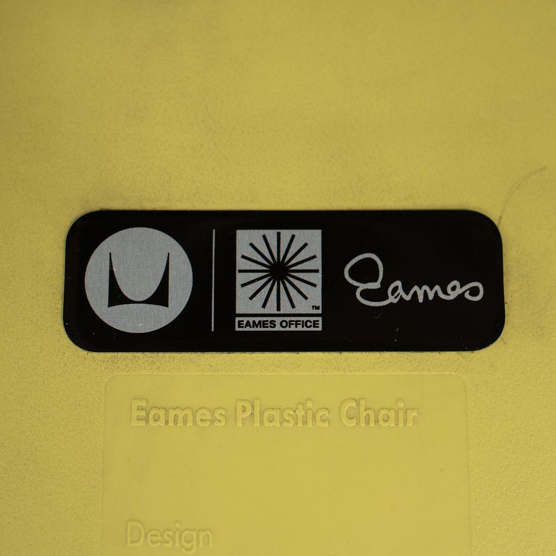 2010s Herman Miller Eames DSR Dining Chairs in Yellow Plastic with Eiffel Base For Sale 5