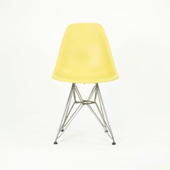 2010s Herman Miller Eames DSR Dining Chairs in Yellow Plastic with Eiffel Base