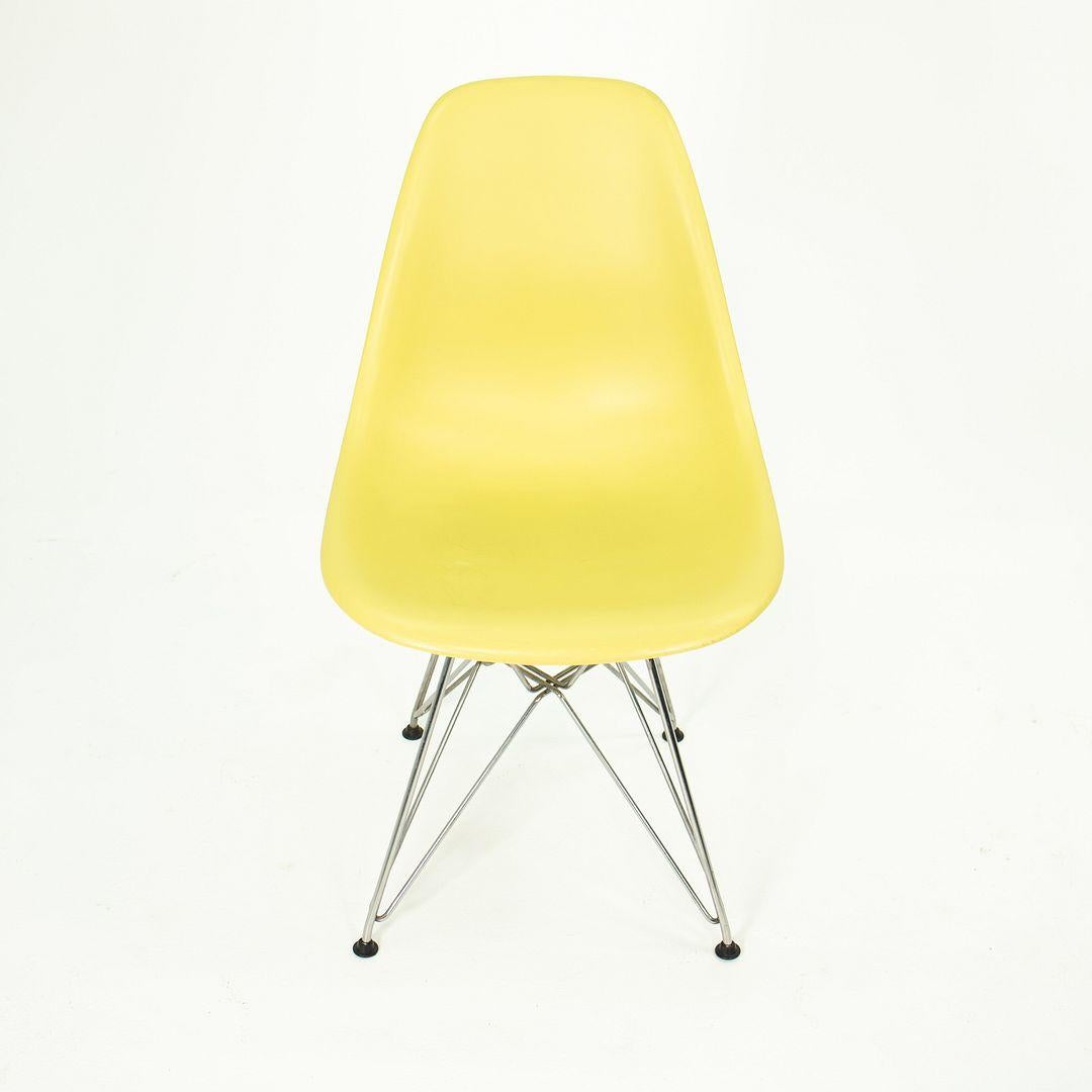 Modern 2010s Herman Miller Eames DSR Dining Chairs in Yellow Plastic with Eiffel Base For Sale