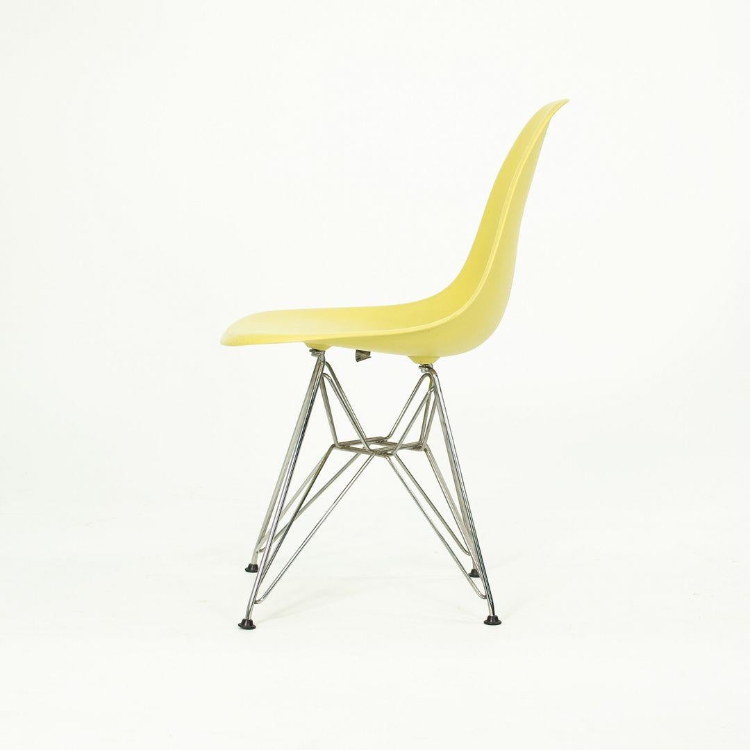 2010s Herman Miller Eames DSR Dining Chairs in Yellow Plastic with Eiffel Base In Good Condition For Sale In Philadelphia, PA