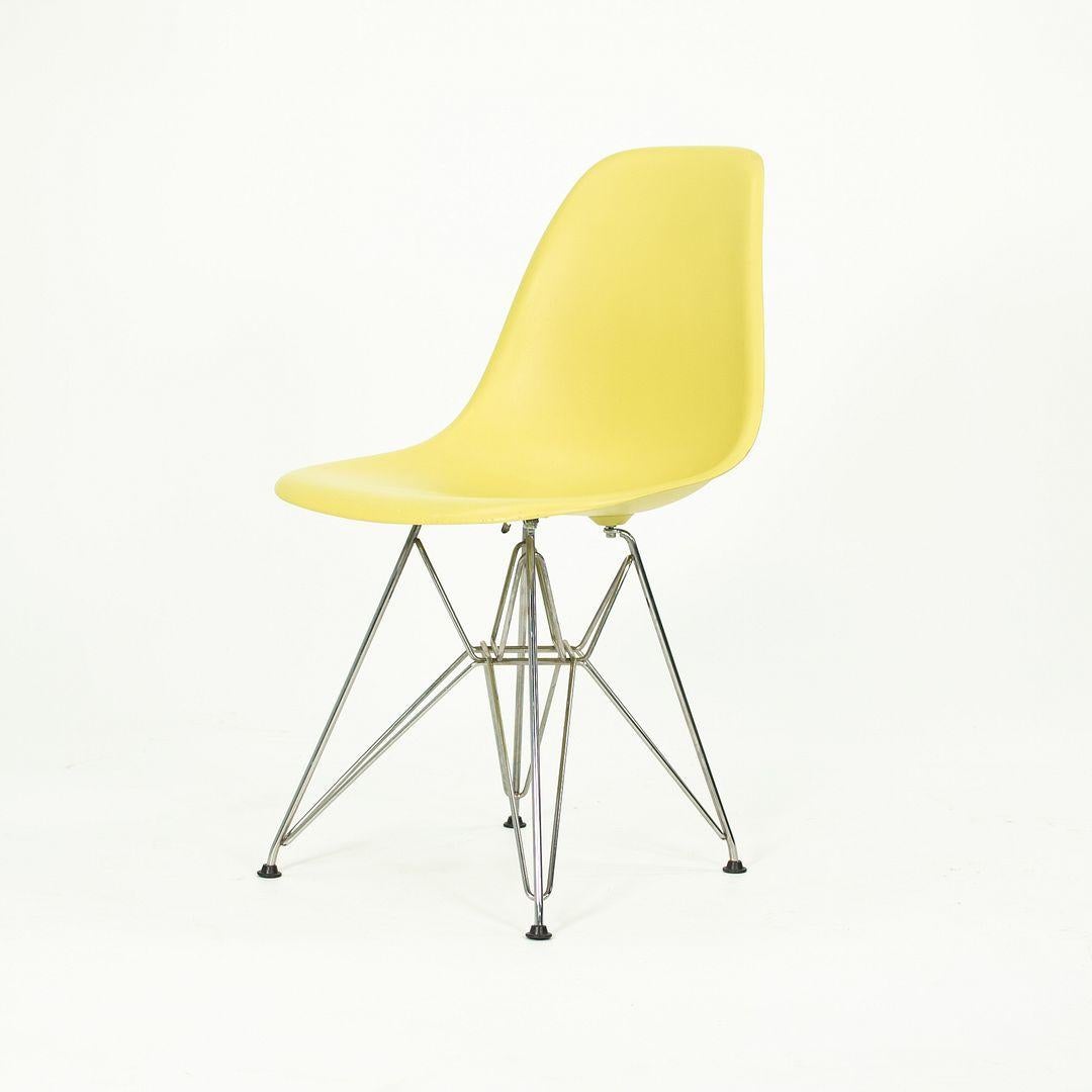 Contemporary 2010s Herman Miller Eames DSR Dining Chairs in Yellow Plastic with Eiffel Base For Sale