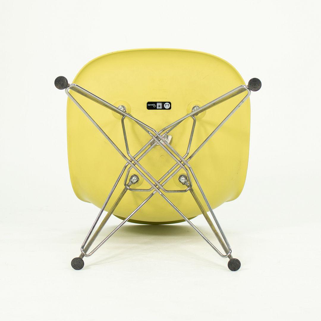 2010s Herman Miller Eames DSR Dining Chairs in Yellow Plastic with Eiffel Base For Sale 2
