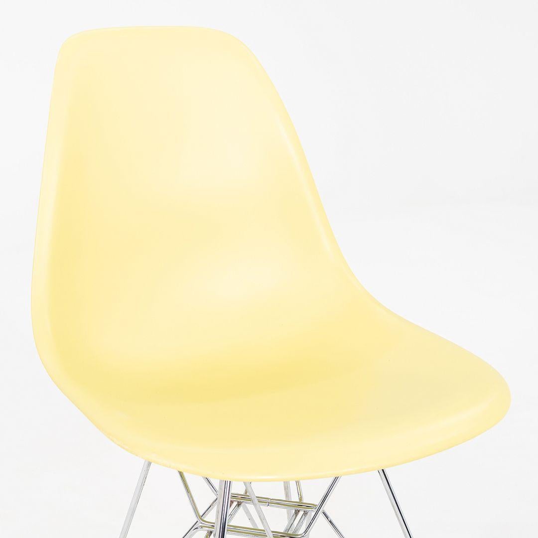 2010s Herman Miller Eames Plastic DSR Side Shell Chair with Eiffel