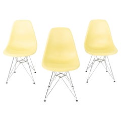 2010s Herman Miller Eames Plastic DSR Side Shell Chair with Eiffel Base 2010s Herman Miller Eames Plastic DSR Side Shell Chair with Eiffel Base