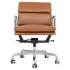 2010s Herman Miller Eames Soft Pad Management Desk Chair in Cognac Leather