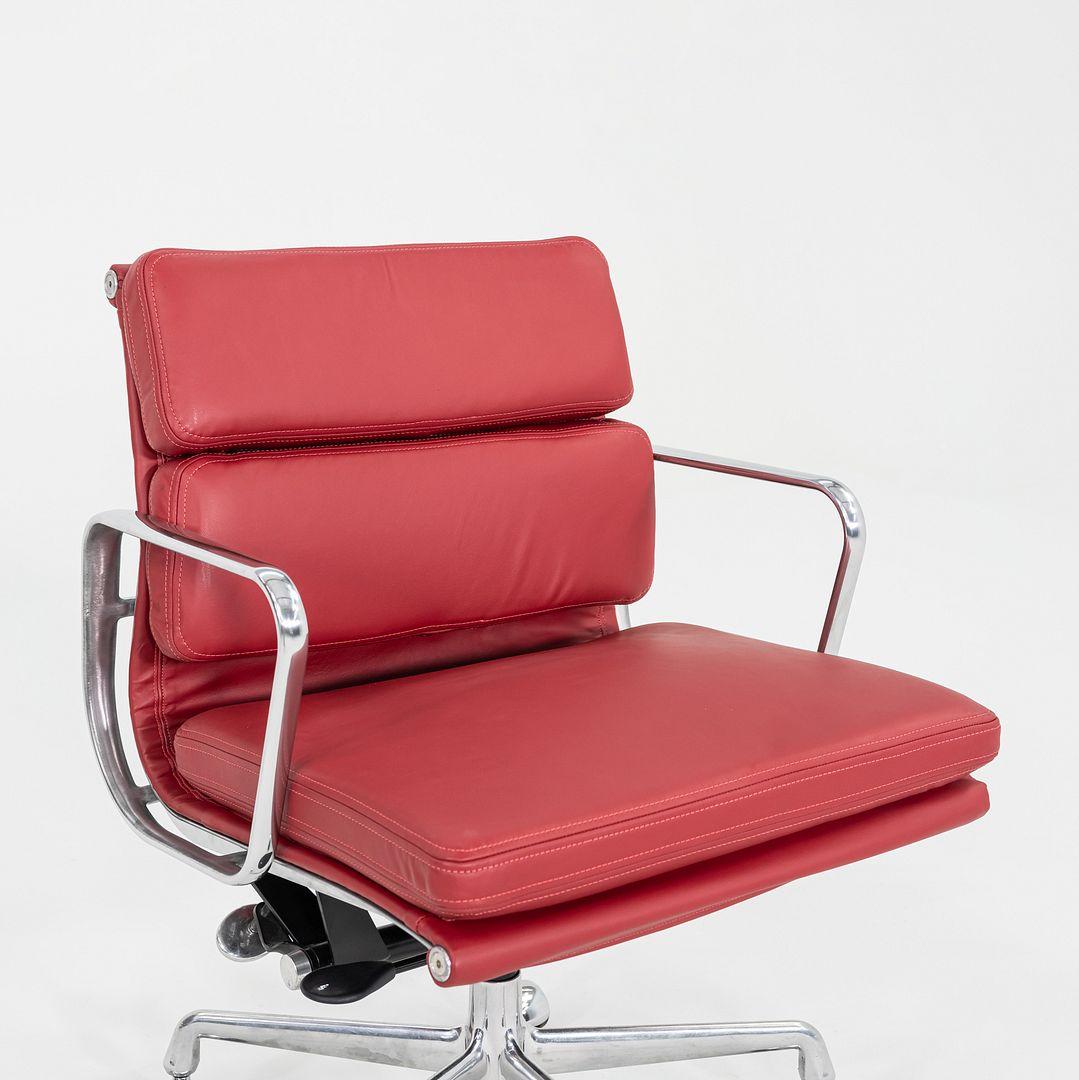 2010s Herman Miller Eames Soft Pad Management Desk Chair in Red Leather For Sale 3