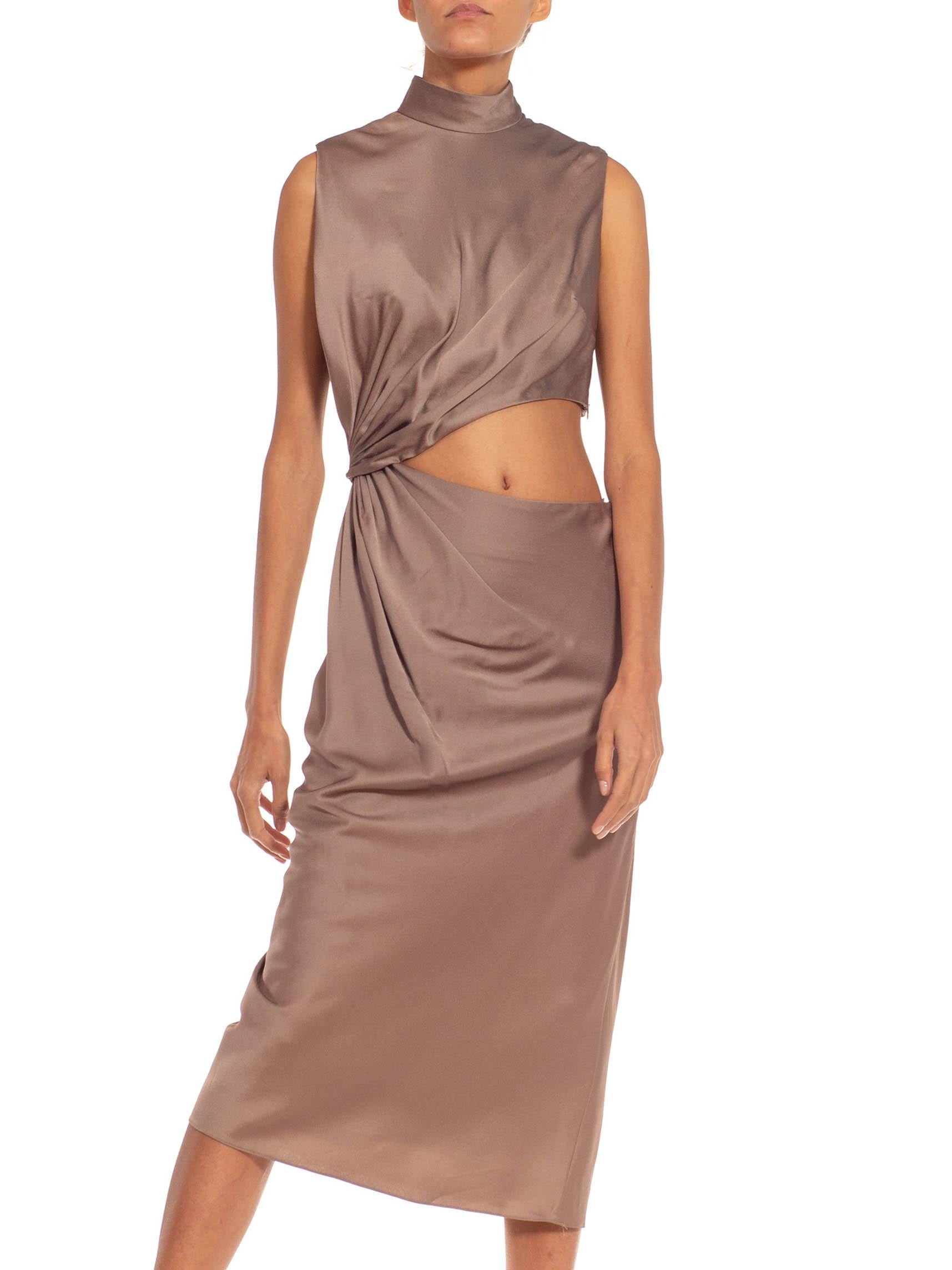 2010S JASON WU Grey Silk Fully Lined Dress In Excellent Condition For Sale In New York, NY