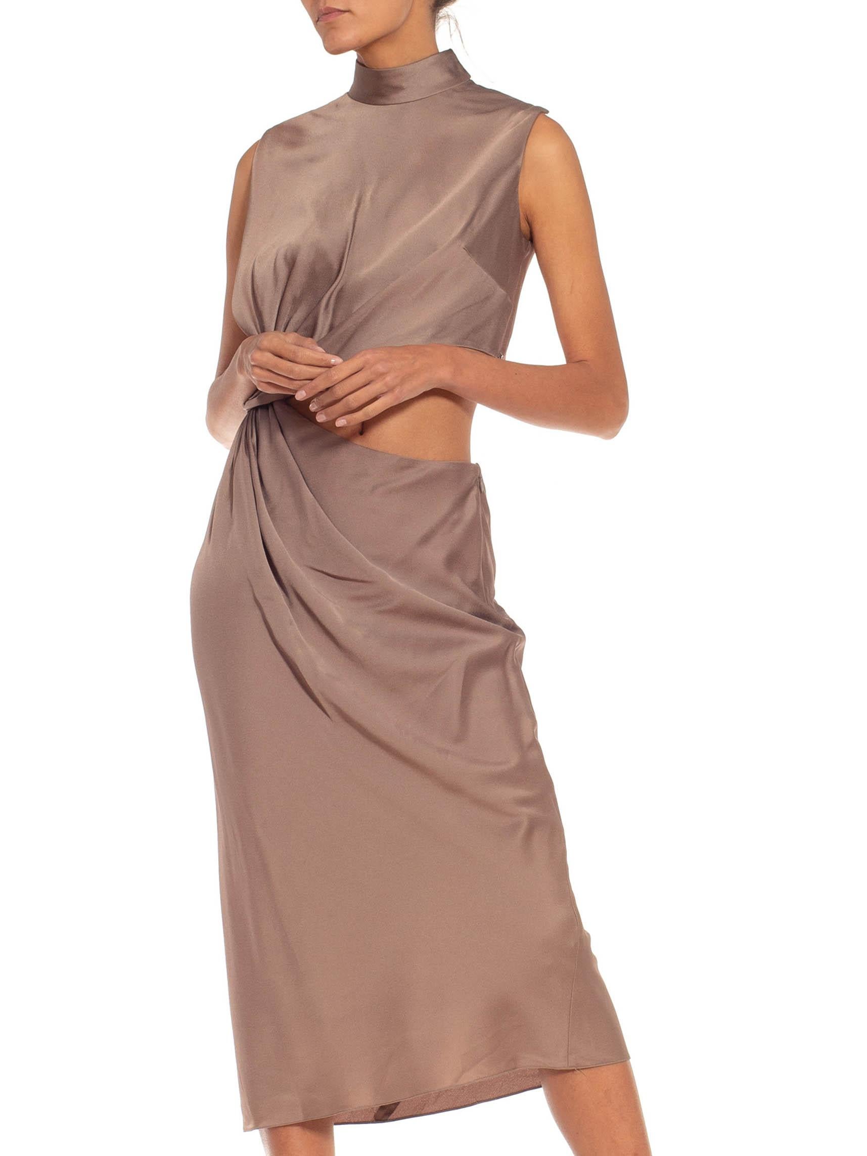 2010S JASON WU Grey Silk Fully Lined Dress For Sale 2