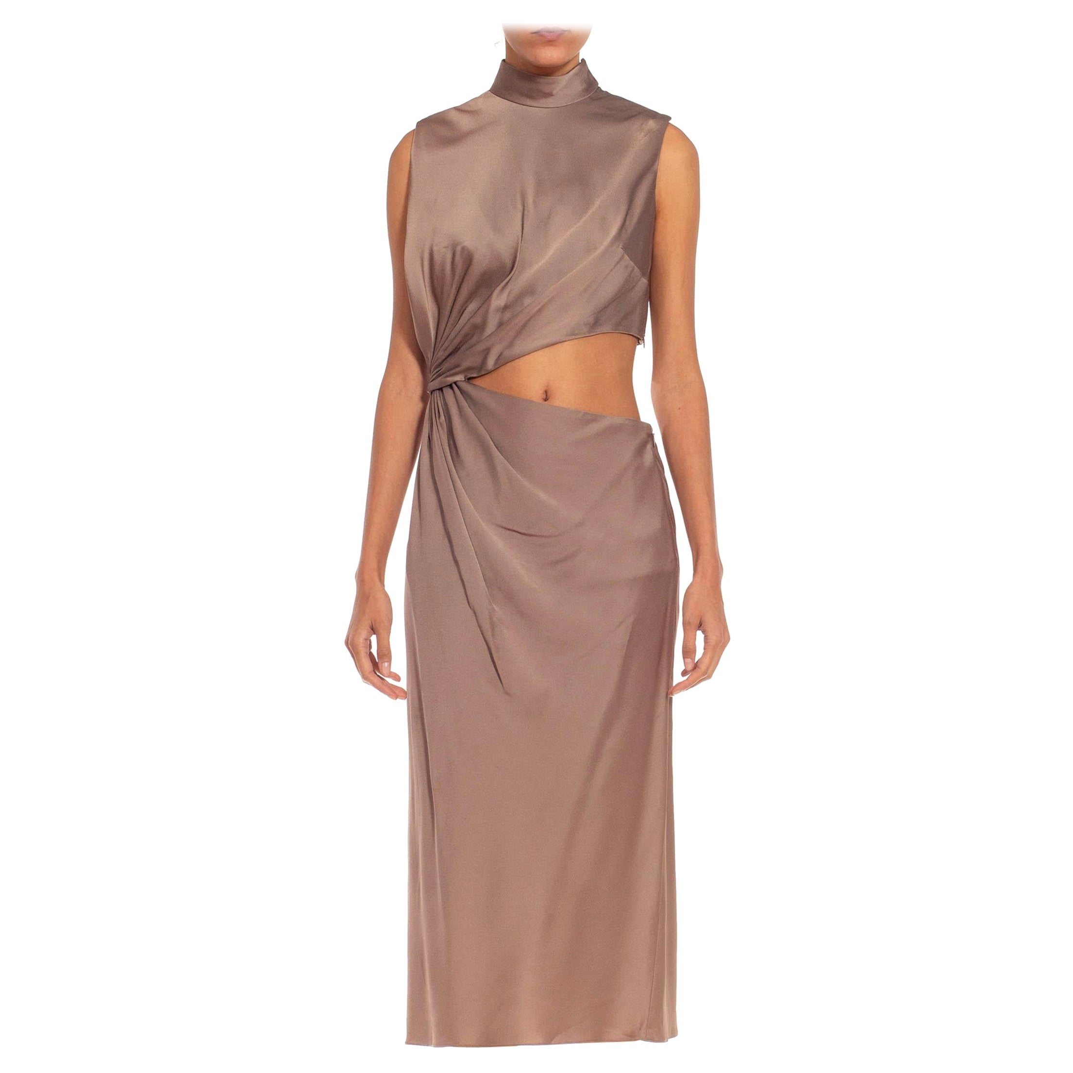 2010S JASON WU Grey Silk Fully Lined Dress