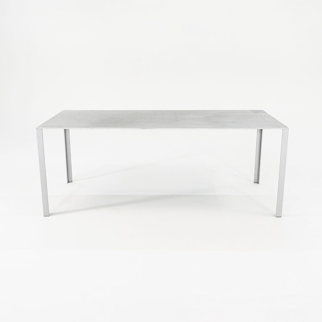 2010s Jean Nouvel LessLess Aluminum Desk / Dining Table for Unifor 2x Available In Good Condition In Philadelphia, PA