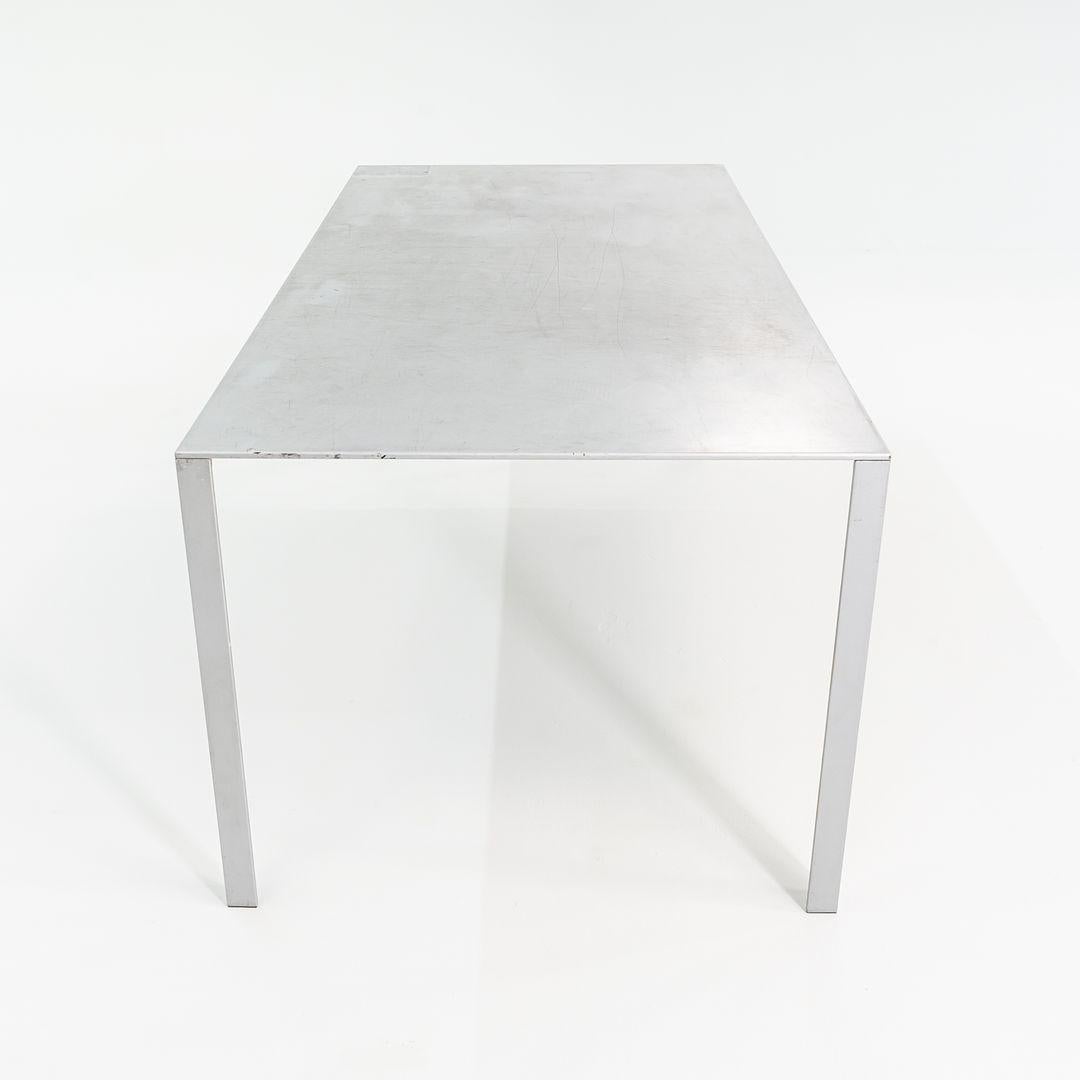 2010s Jean Nouvel LessLess Aluminum Desk / Dining Table for Unifor 2x Available 1