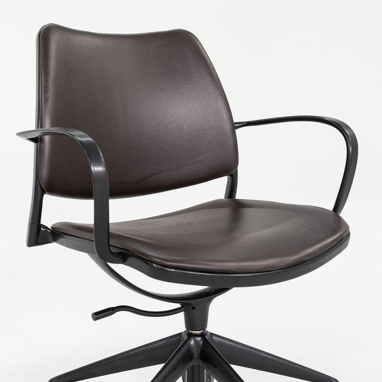 2010s Jesus Gasca for STUA Gas Desk Chair in Brown Leather with