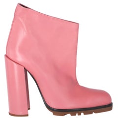 2010s Jil Sander Pink Leather Ankle Boots
