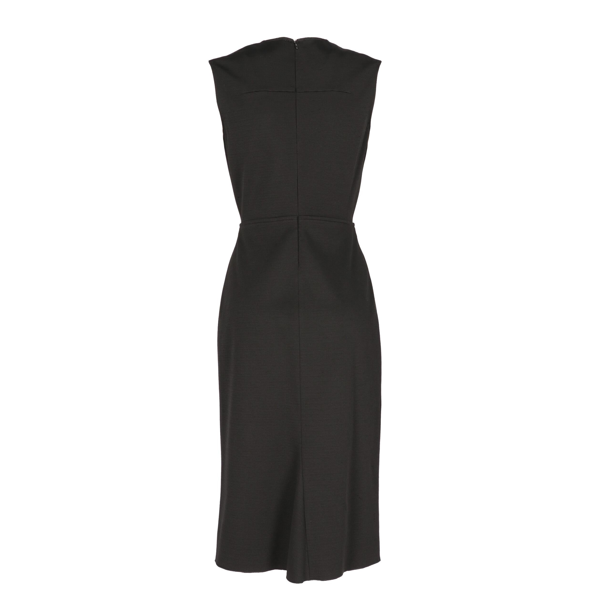 Black 2010s Jil Sander Sleeveless Dress