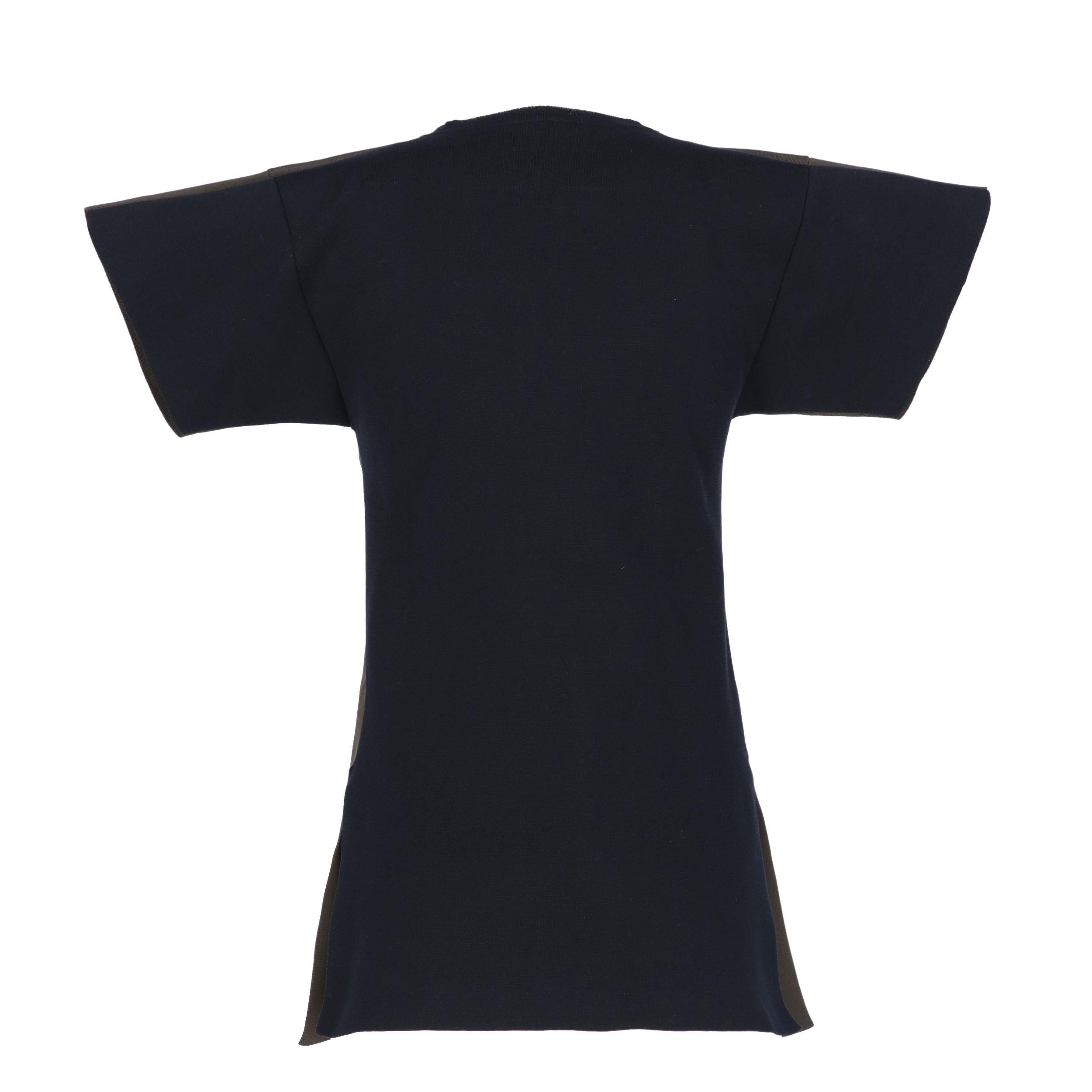 Black 2010s Jil Sander Two-Tone T-shirt