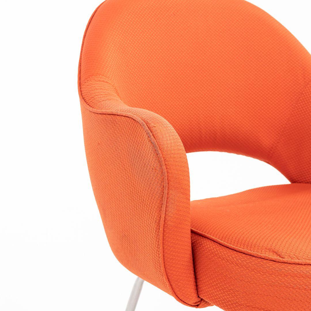 Contemporary 2010s Knoll Saarinen Executive Arm Chair in Orange Fabric 1x Available For Sale