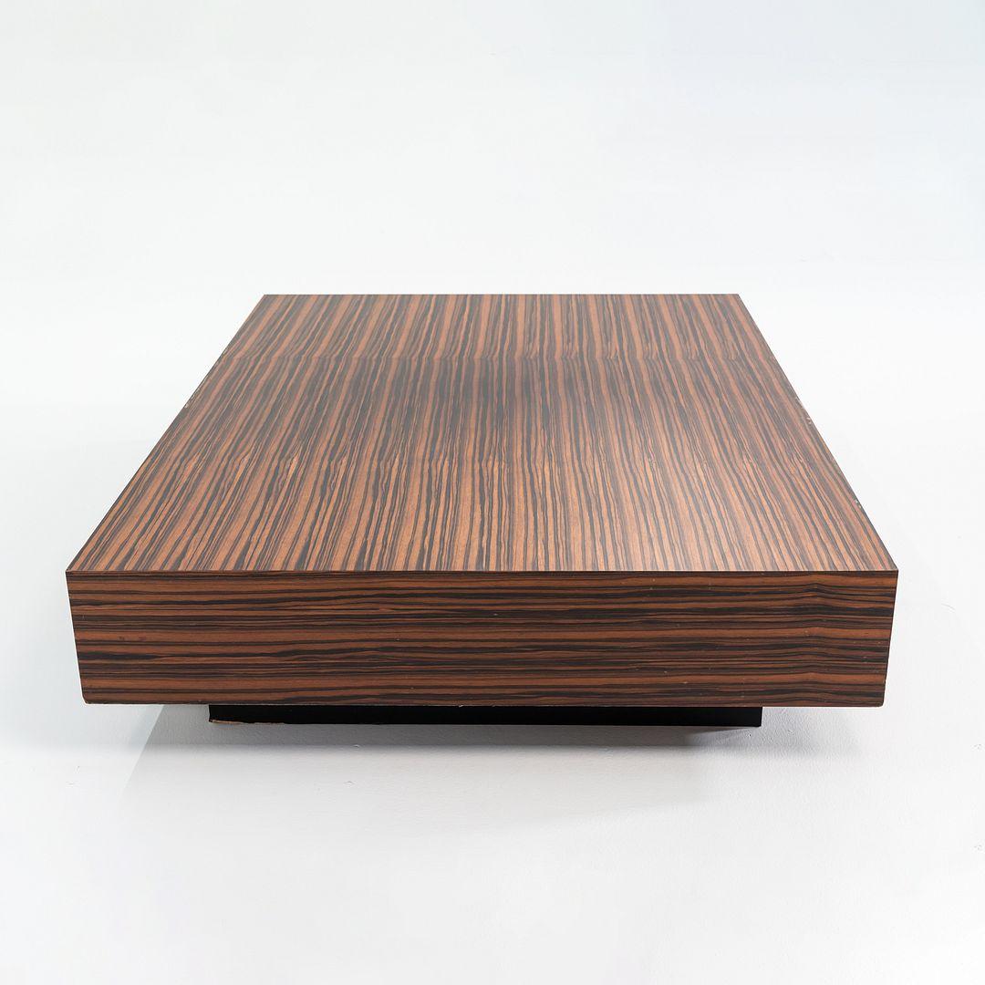 XXIe siècle et contemporain 2010s Large Custom Santos Palisander Wood Plinth Coffee Table 48 x 68 en vente